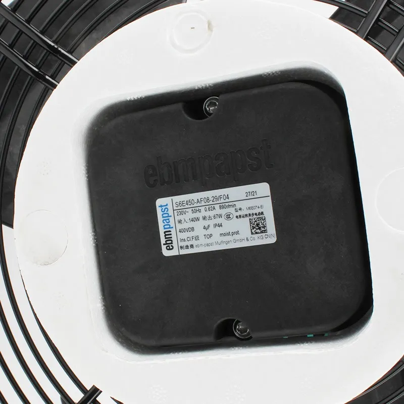 S6E450-AF08-29/F04 ebmpapst AC230V 140W 0.62A fan S6E450-AF08-29/F04 ebmpapst AC230V 140W 0.62A fan