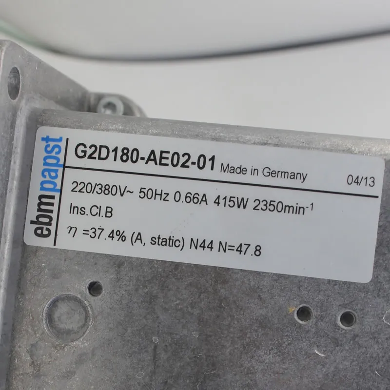 G2D180-AE02-01 ebmpapst 220/380V 0.66A centrifugal blower G2D180-AE02-01 ebmpapst 220/380V 0.66A centrifugal blower