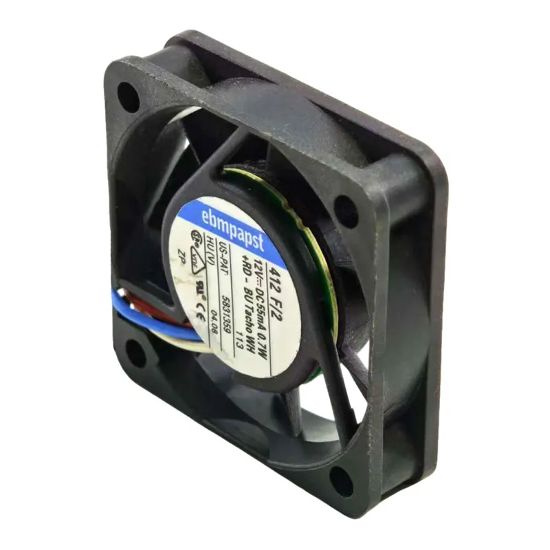 412F/2 ebmpapst 12V 55mA 4010 DC Axial Fan 412F/2 ebmpapst 12V 55mA 4010 DC Axial Fan