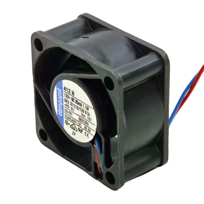 412H ebmpapst 12VDC 95mA Axial Fan 412H ebmpapst 12VDC 95mA Axial Fan