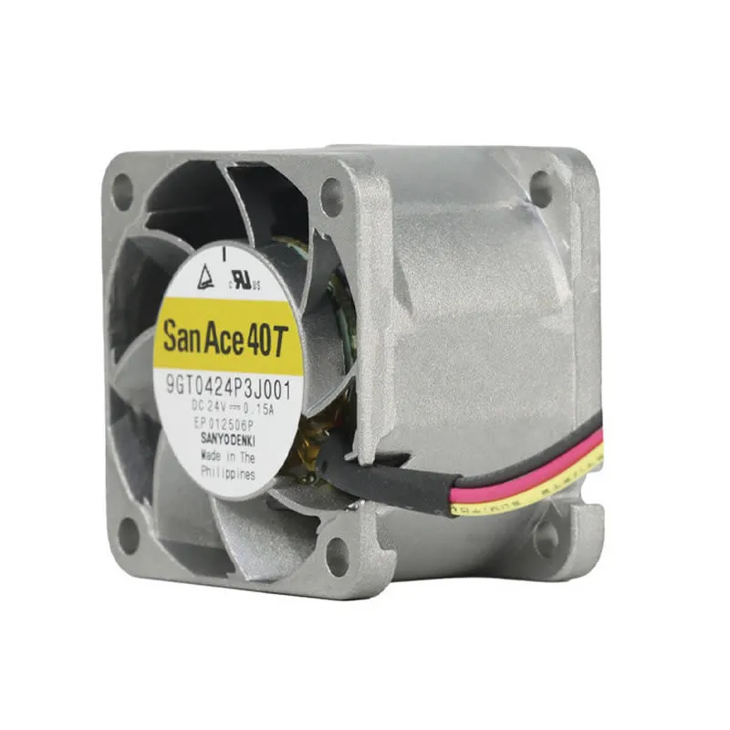 9GT0424P3J001 Sanyo Denki 24V 40x40x28mm DC Axial Fan 9GT0424P3J001 Sanyo Denki 24V 40x40x28mm DC Axial Fan