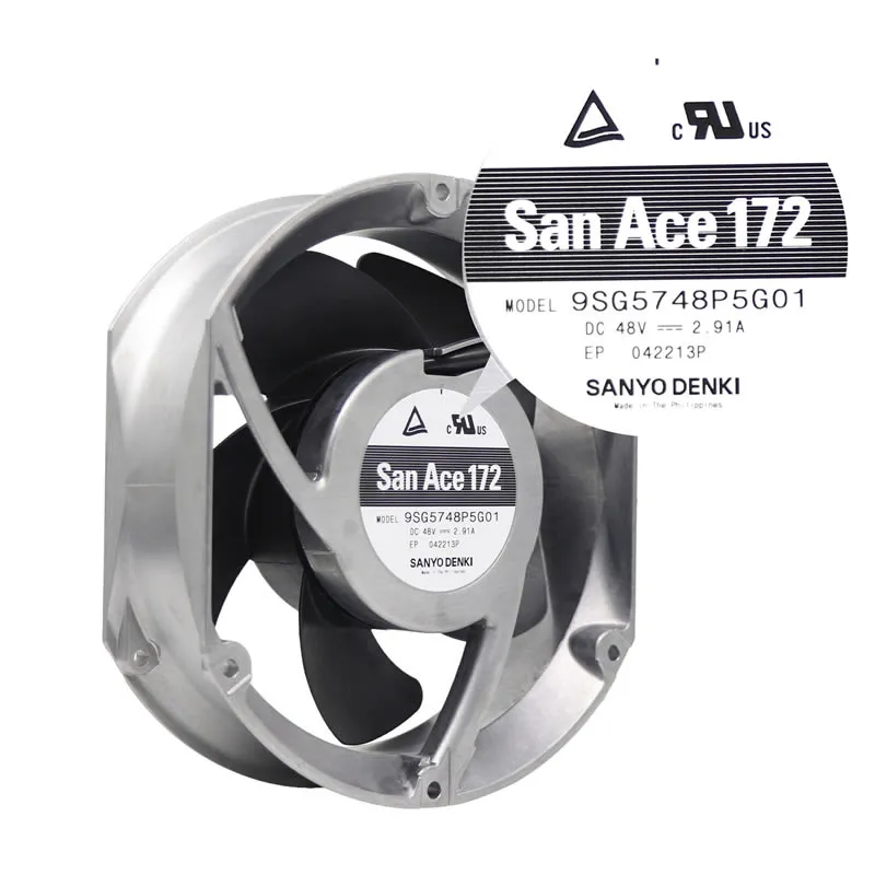 9SG5748P5G01 Sanyo Denki 48V 172x150x51mm DC Axial Fan 9SG5748P5G01 Sanyo Denki 48V 172x150x51mm DC Axial Fan