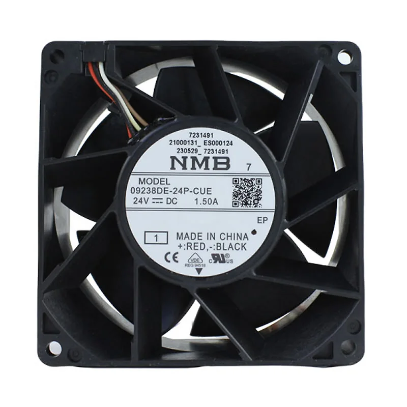 09238DE-24P-CUE NMB 24V 92x92x38mm IP68 DC Axial Fan 09238DE-24P-CUE NMB 24V 92x92x38mm IP68 DC Axial Fan