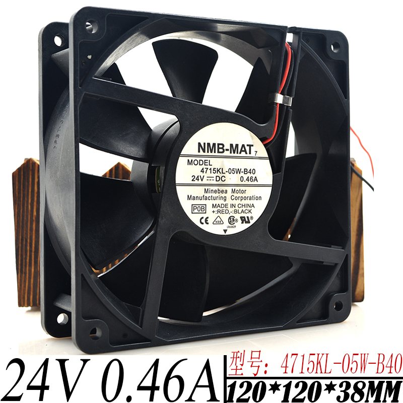 NMB 4712KL-05W-B40 DC 24V 0.48A 3100RPM cooling fan