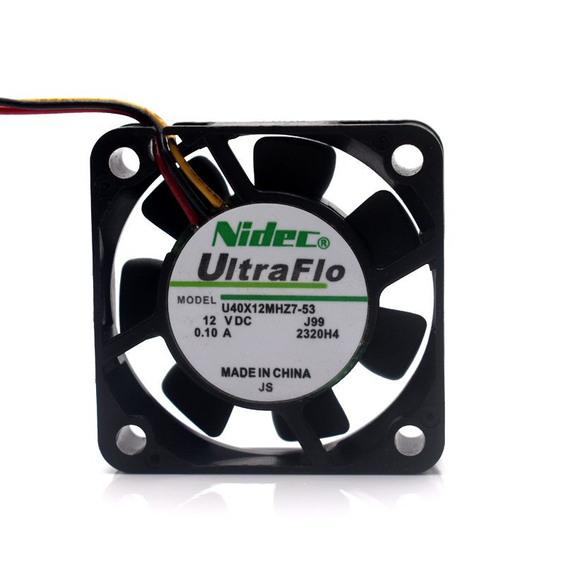 NIDEC U40X12MHZ7-53 4cm DC 12V 0.1A NBR bearing axial cooling fan