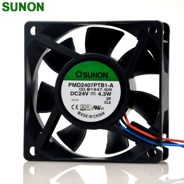 SUNON PMD2407PTB1-A 24V 4.3W 7CM 3wire inverter case fan