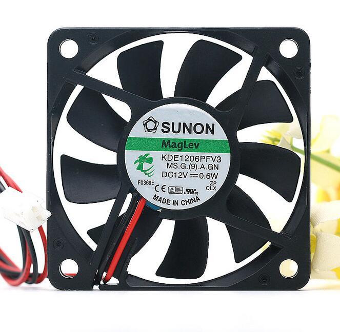 SUNON KDE1206PFV3 DC12V 0.6W  2-wire Cooling Fan