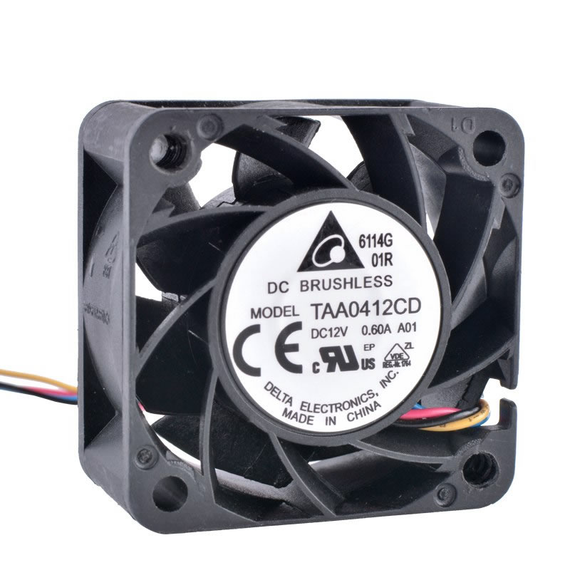 DELTA TAA0412CD 12V 0.60A 4-wire 4pin double ball bearing cooling fan