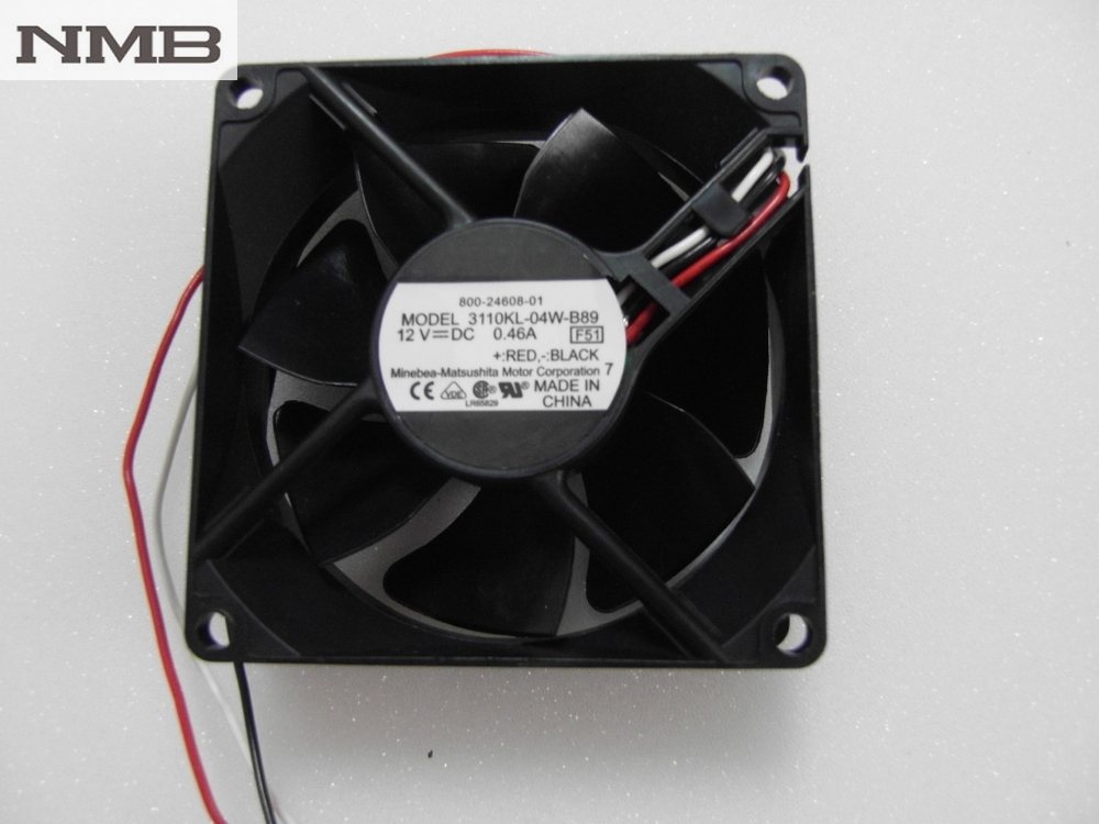 NMB 3110KL-04W-B89 12V 0.46A Duall Ball Bearing Cooling Server Axial Fan