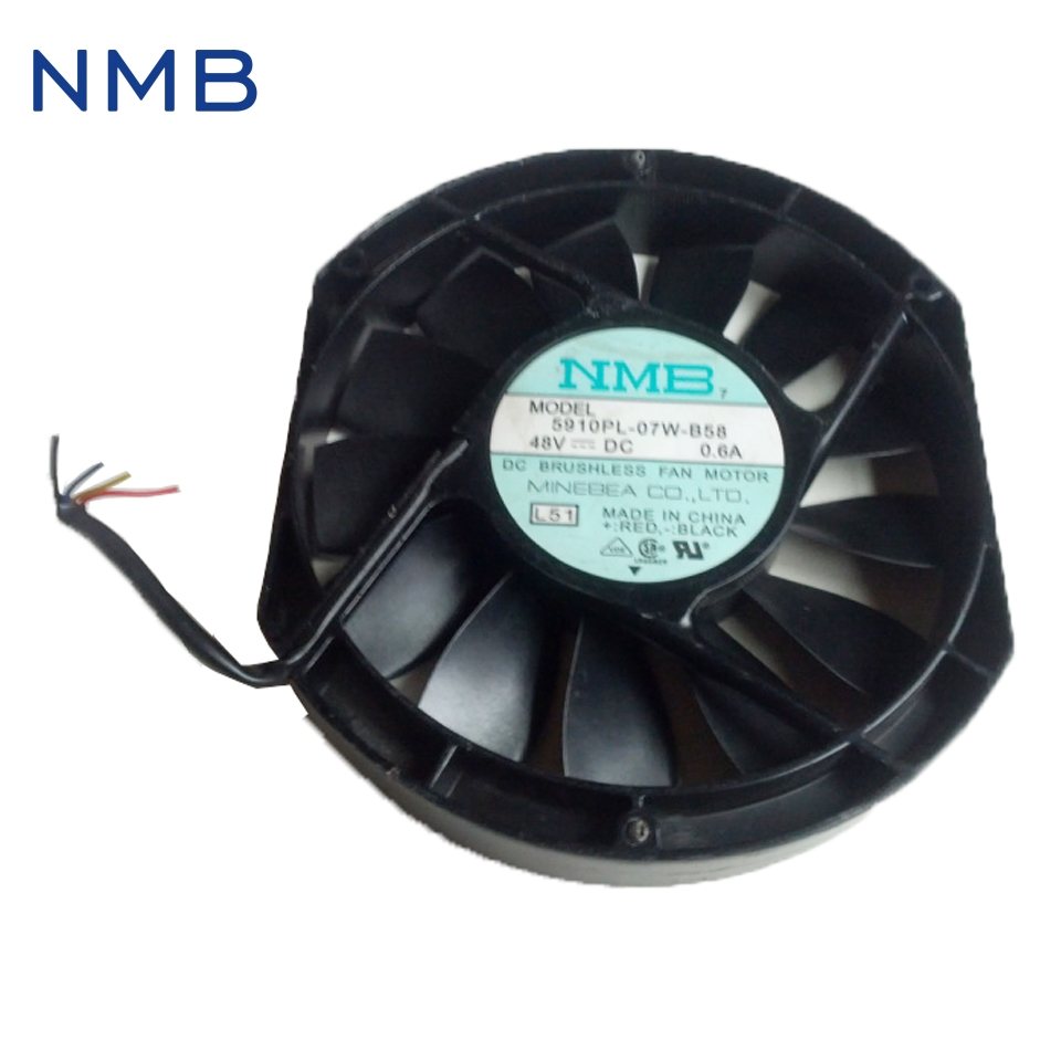 NMB 5910PL-07W-B58 48V 0.6A  double ball bearing fan