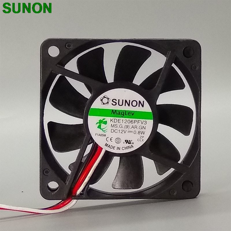 SUNON KDE16PFV2 6cm 12V 1.0W slim 60*60*10mm magnetic bearing cooling fan