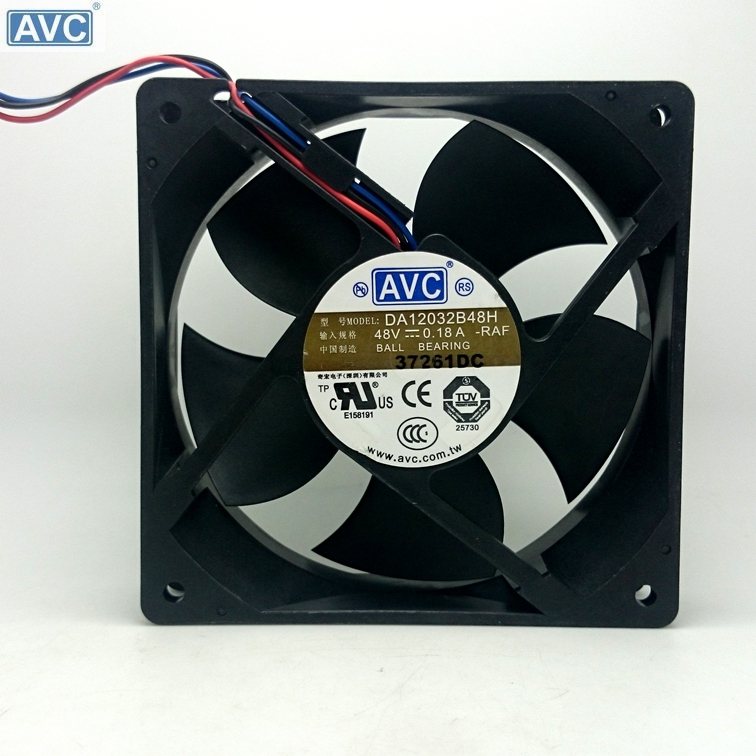 AVC DA12032B48H 120mm DC 48V 0.18A axial case cooling fan