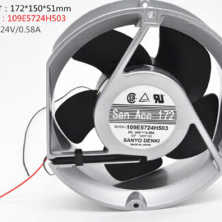 SANYO 109E5724H503 DC24V 0.58A 2pin Double ball fan