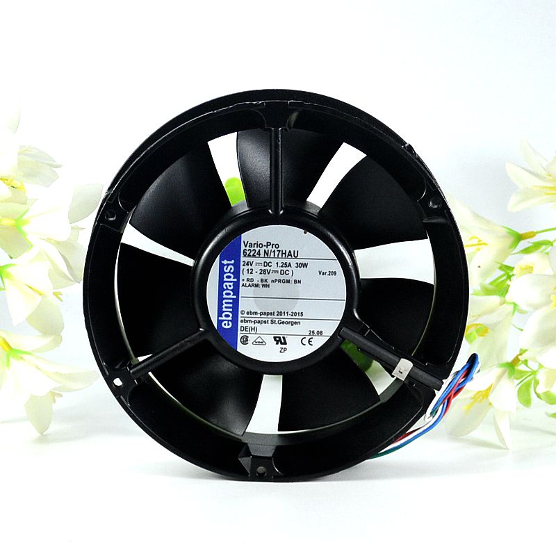 ebmpapst 6224N/17HAU  DC 24V 1.25A 172x172x51mm Server Round fan