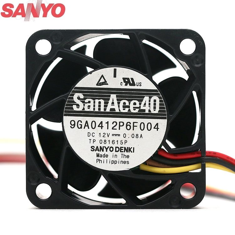 Sanyo 9GA0412P6F004 12V 0.08A  server cooling fan