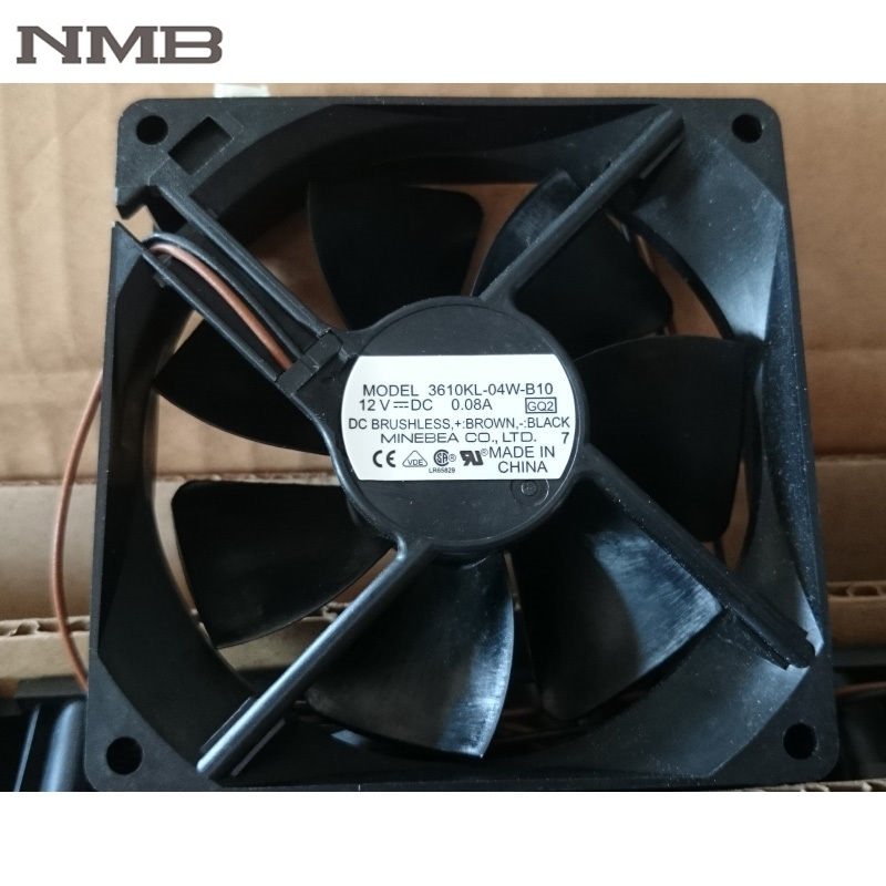 NMB 3610KL-04W-B10 12V DC 0.08A 2wire axial  Cooling Fan