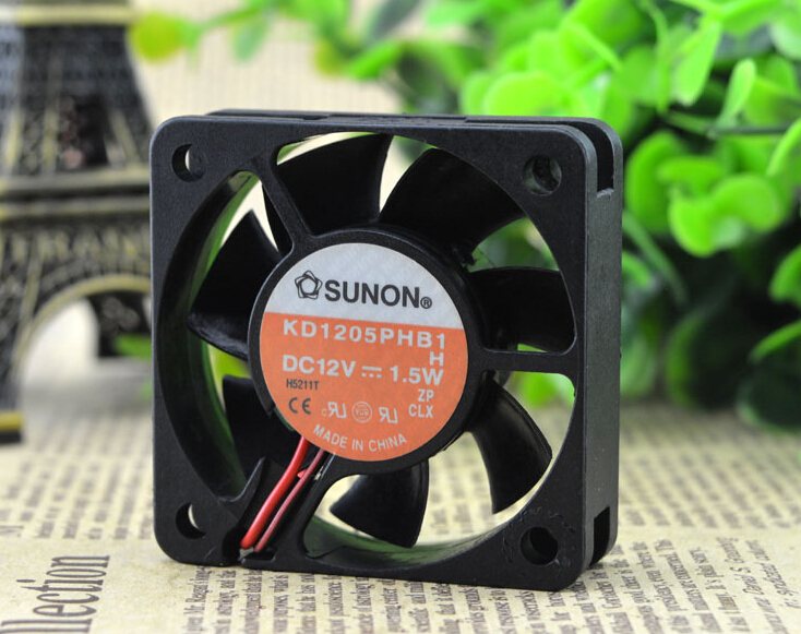 SUNON KD15PHB1 5CM 12V 1.5W 50*50*15 2 wire cooling fan