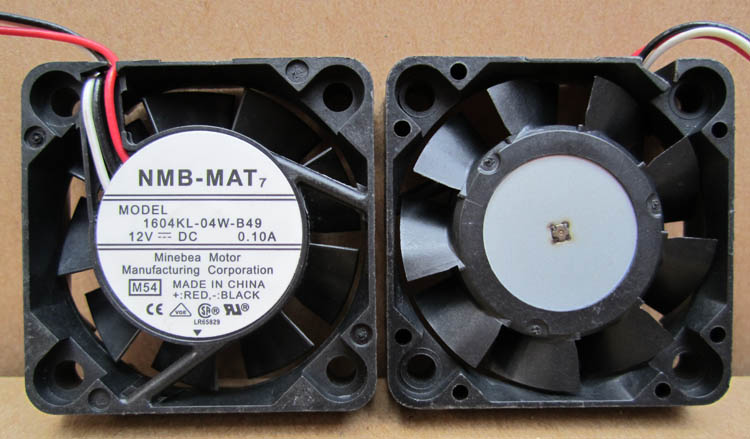 NMB 1604kl-04w-b49 12V 0.10a tachometer signal dual ball cooling fan