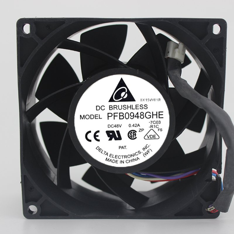 Delta PFB0948GHE DC48V 0.42A temperature control powerful fan