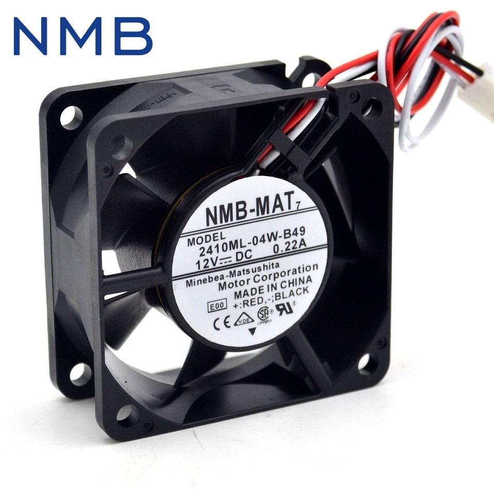 NMB-MAT 2410ml-04w-B49 12v 0.22A  double ball bearing fan