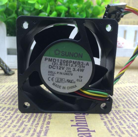 SUNON PMD16PMB3-A DC12V 3.4W 60*60*38MM 4-wire PWM Cooling Fan