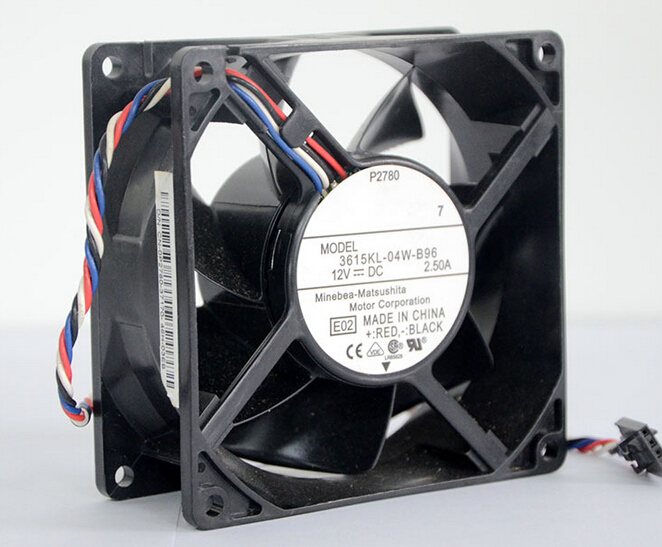 NMB 3615KL-04W-B96 92mm*92mm*38mm 12V 2.50A  four wire fan