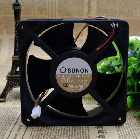 SUNON KDE1212PMBX-6A 12V 7.6W three line axial flow cabinet cooling fan