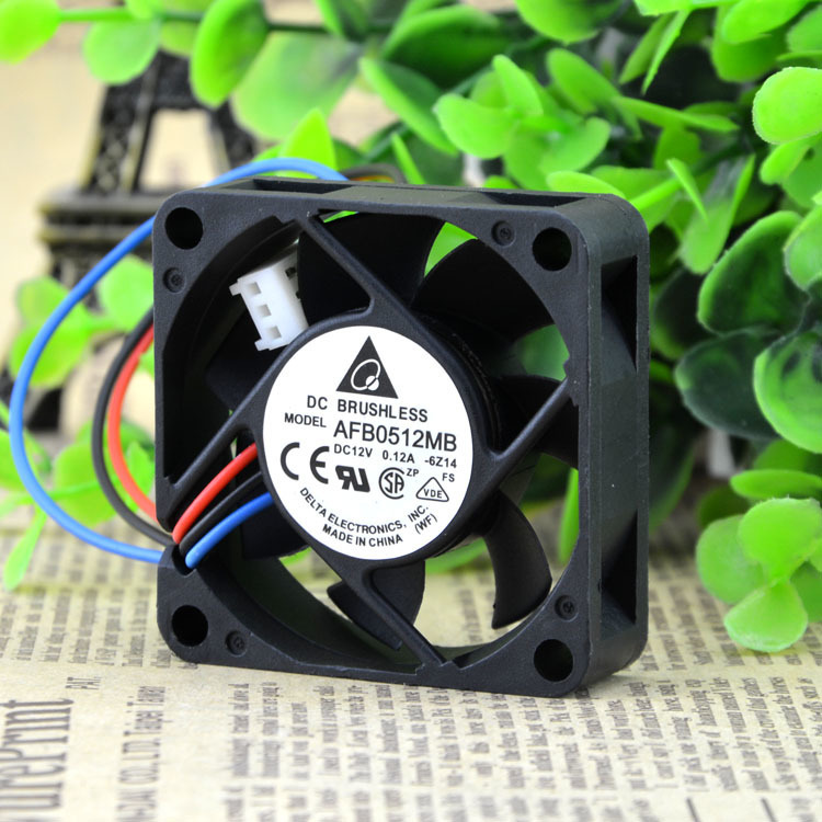 delta AFB0512MB 6Z14 DC12V 0.12A 5CM 3-line axial cooling fan