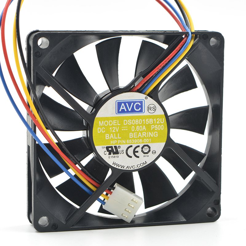AVC DS08015B12U  8cm DC12V 0.60A PWM cooling fan