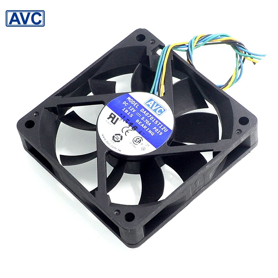 AVC  DA07015T12U 7CM 12V 0.7A 6000 turn four sewing Intelligent Speed  fan