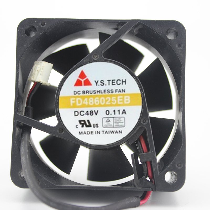 Y.S.TECH FD486025EB 6CM 48V 0.11A three-wire fan