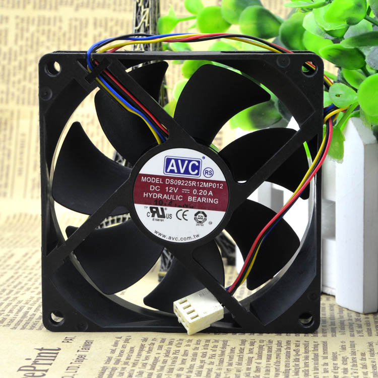 AVC DS09225R12MP012  DC12V 0.20A 4-pin  cooling chassis fan