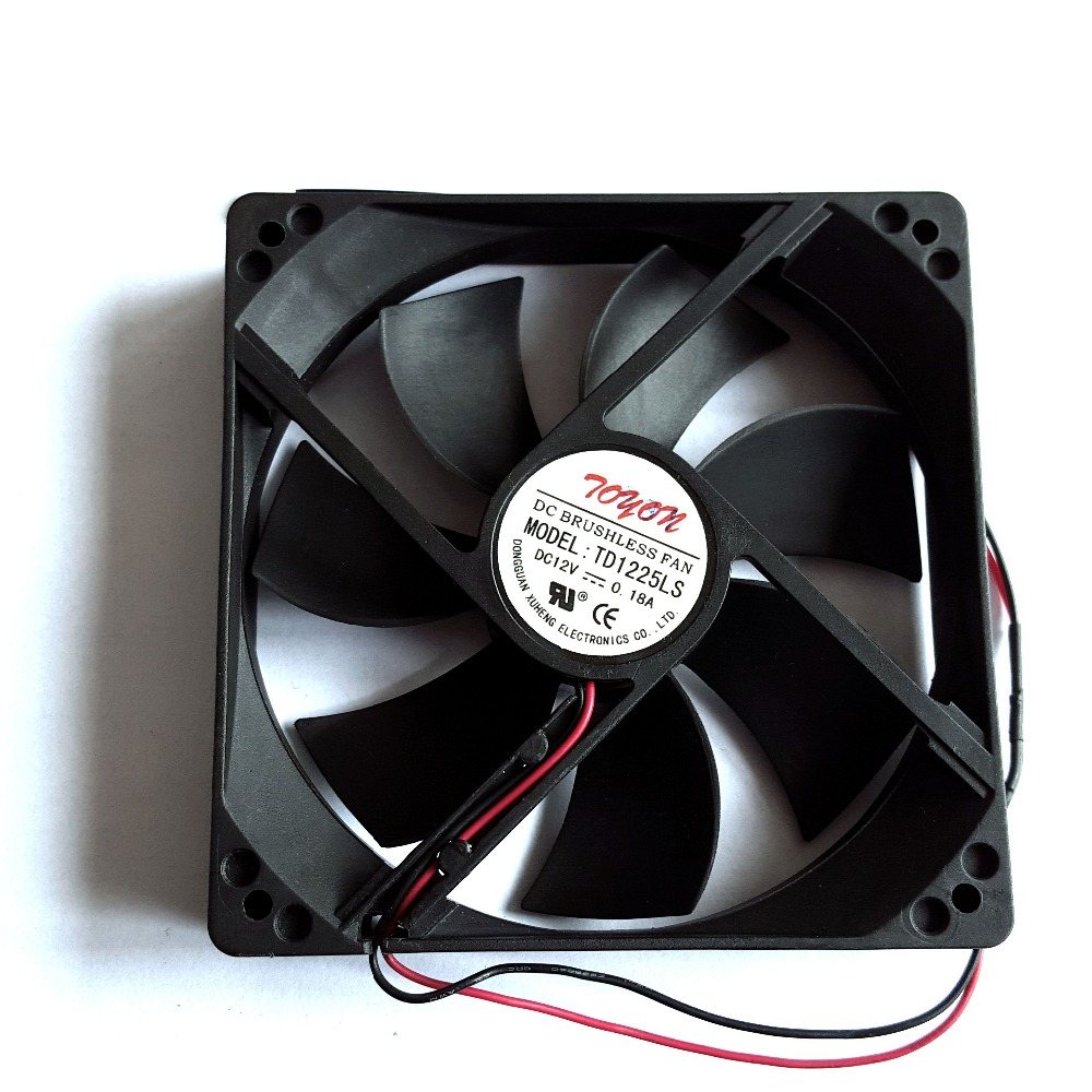 TOYON TD1225LS DC12V 0.18A 1x1x25mm cooling fan