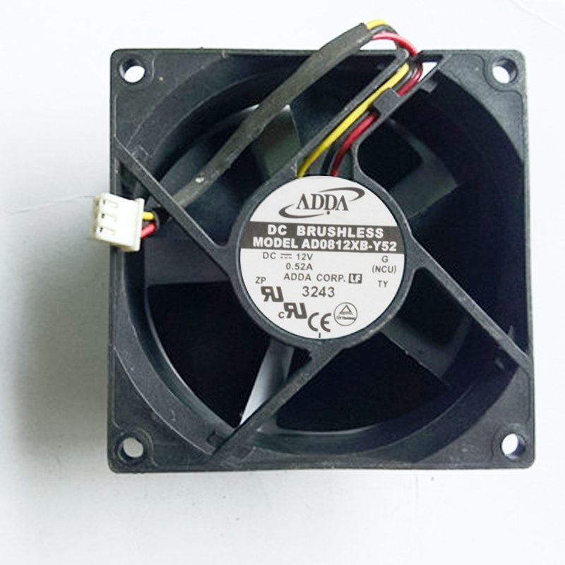 ADDA AD0812XB-Y52 DC12V 0.52A  8mm cooling fan