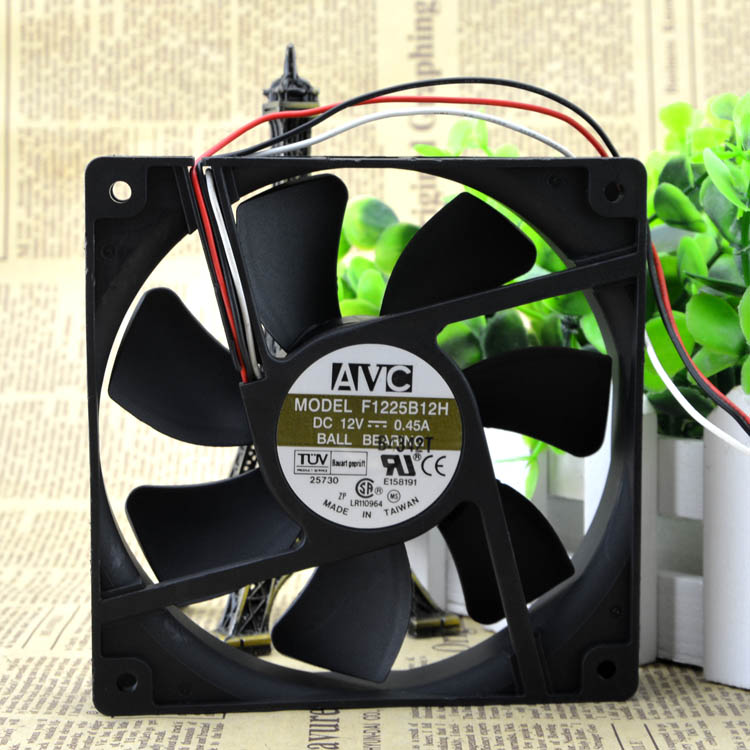 AVC F1225B12H 12V 0.45A 12cm 125 Double Ball Cooling fan