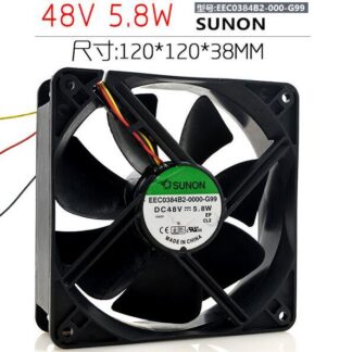 SUNON EEC0384B2-0000-G99 DC 48V 5.8W 3-Wire Cooling Fan