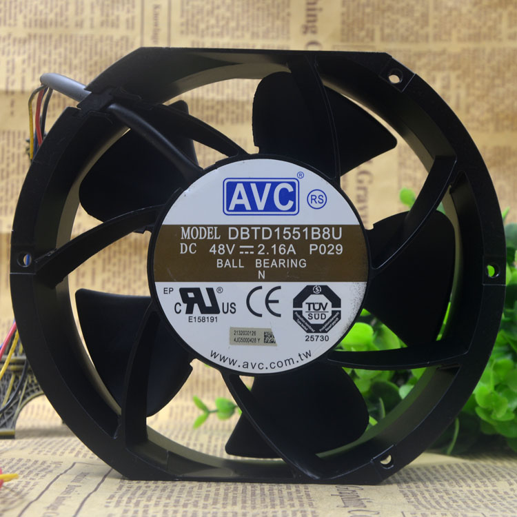 AVC DBTD1551B8U 48V 2.16A four-wire pwm cooling fan