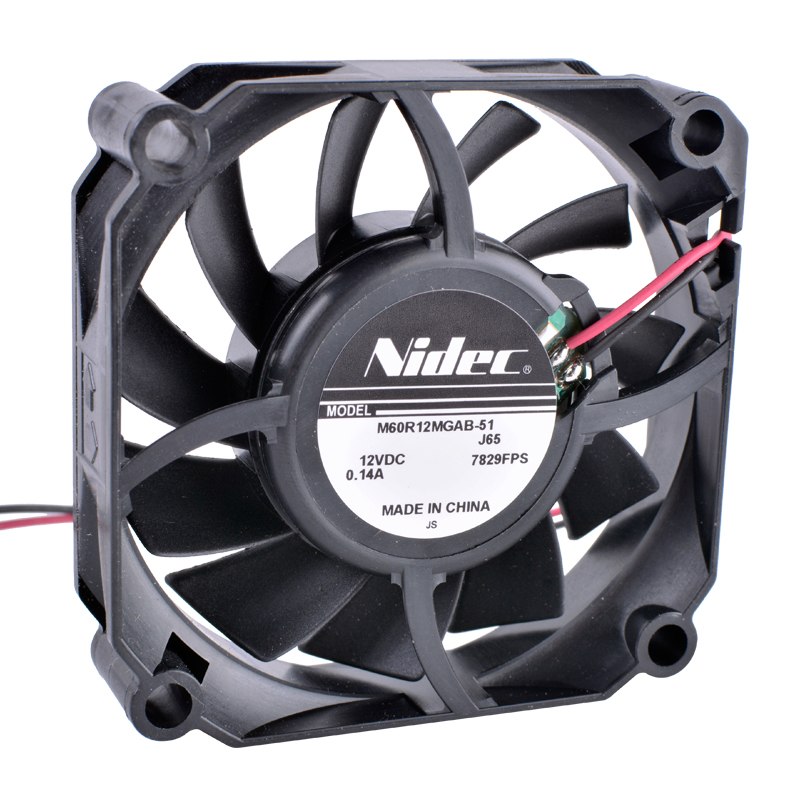 Nidec M60R12MGAB-51 12V 0.14A hydraulic bearing cooling fan