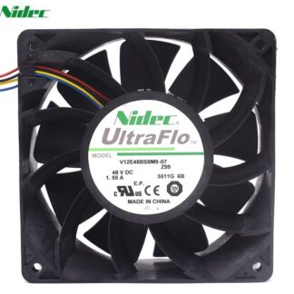 Nidec V12E48BS8M9-07 48V 1.55A 1*1*38mm 4-P pwm case cooling fan