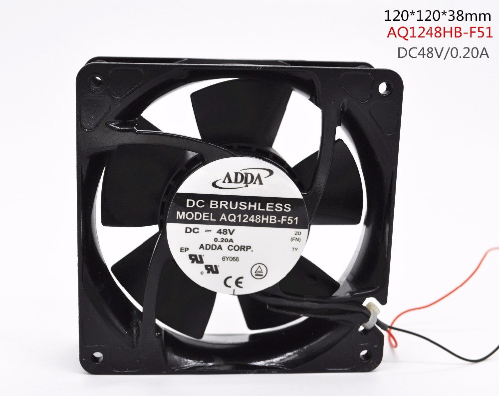 ADDA AQ1248HB-F51 48V 0.2A 2-lines humidifier waterproof cooling fan