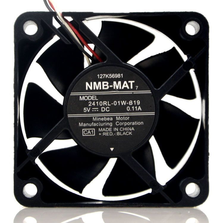 NMB 2410RL-01W-B19 5V 0.11A cooling fan