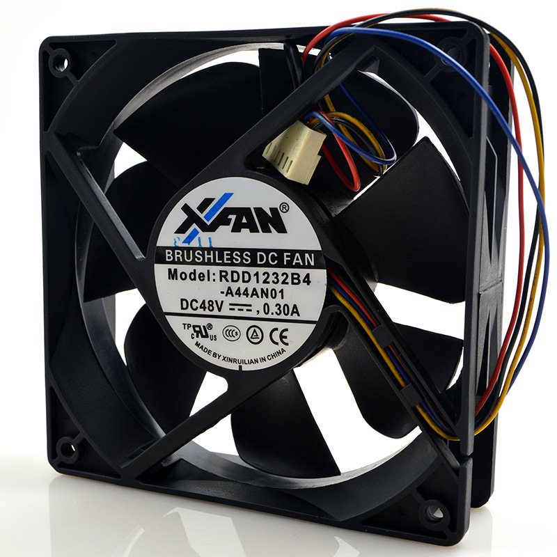 XFAN RDD1232B4-A44AN01 DC48V 0.30A  4-wire brushless cooling fan
