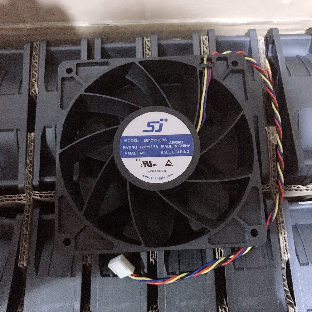 SJ SG121238BS DC 12V 2.7A S7 S9 T9 L3 Server Square Fan violence Fan