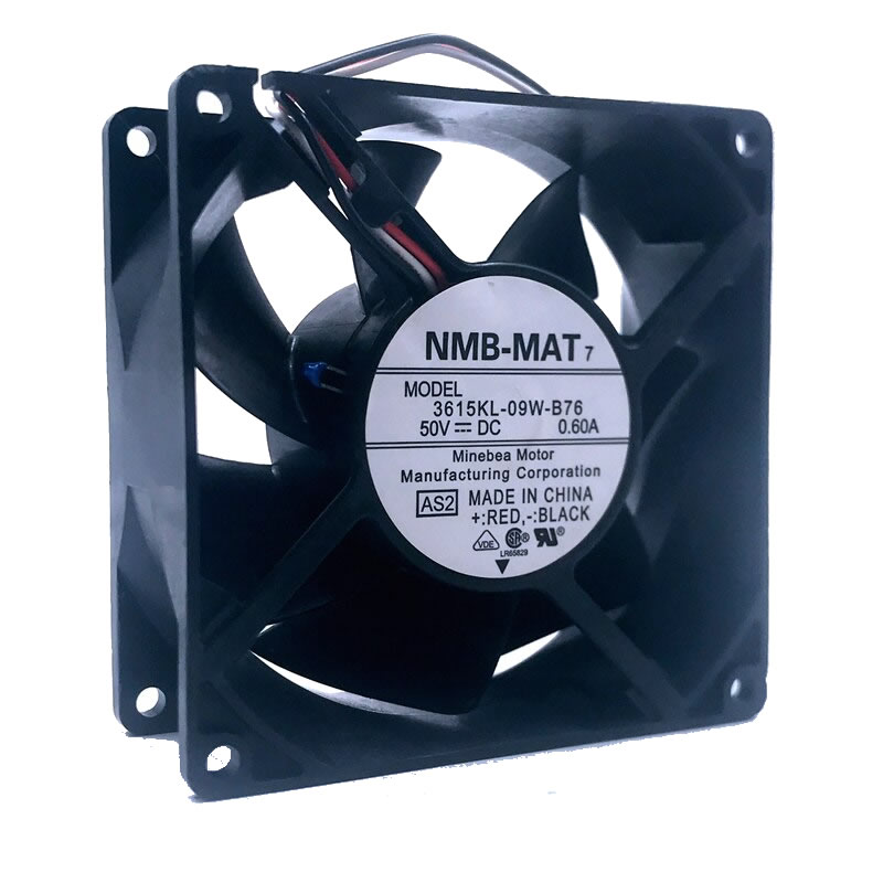 NMB 3615KL-09W-B76  DC50V 0.60A temperature control server cooling fan