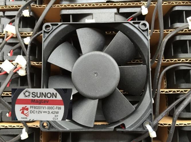 SUNON PF801V1-000C-F99 12V 3.42W  8cm 3 line with speed fan