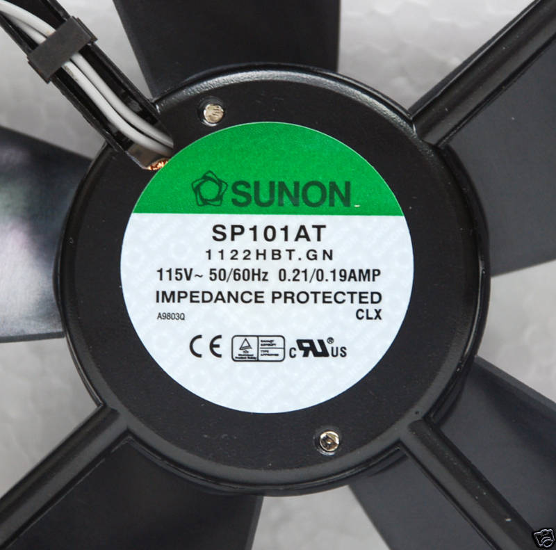 Sunon SP101AT 1122HBT AC 120x120x25mm 115VAC  0.2A cooling fan Axial Fan