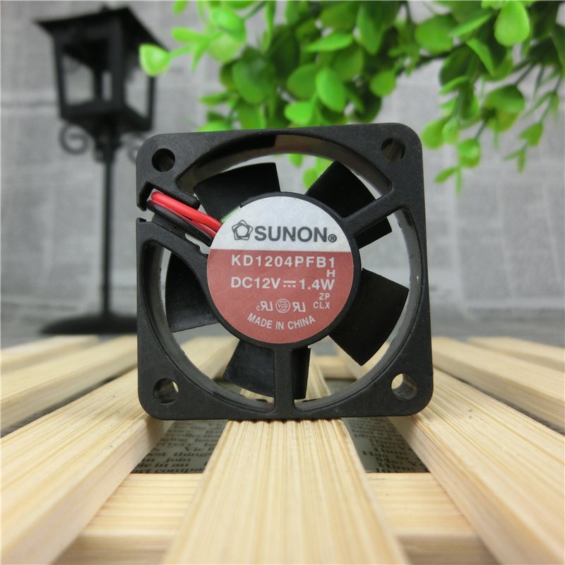 SUNON KD14PFB1 4cm DC12V1.4W 40*40*10mm 2-wire large wind cooling fan