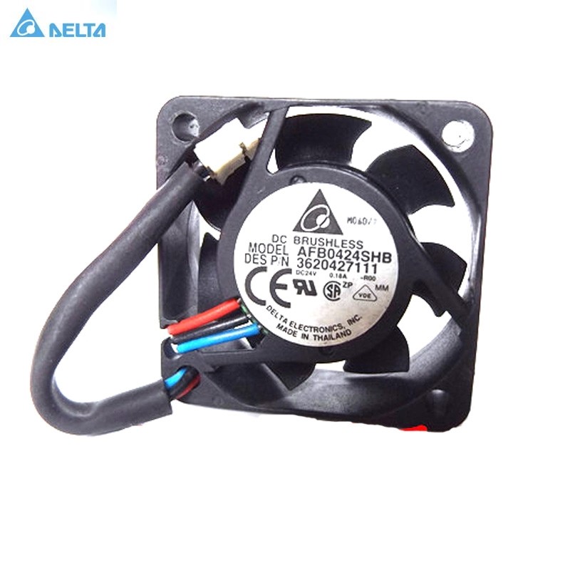 Delta AFB0424SHB DC24V 0.18A 3-Pin axial Cooling Fan