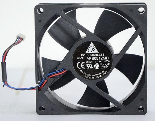 Delta AFB0812MD 80*80*20 DC 12V 0.2A three wire chassis power supply fan cooling device