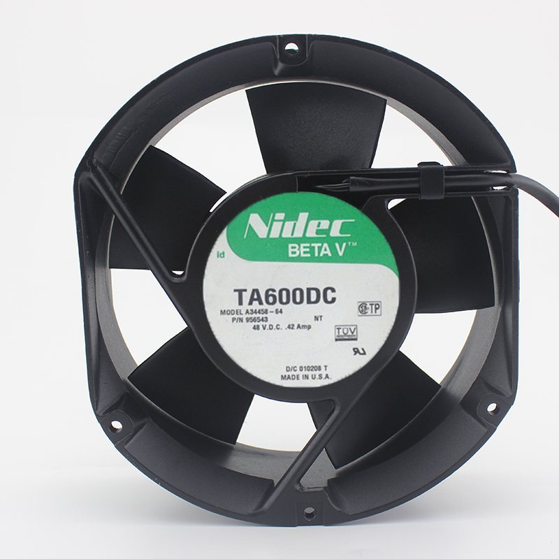 Nidec TA600DC A34458-64 DC48V 0.42A axial server cooling fan